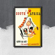 Plakaty - Plakat retro Republika Południowej Afryki Wyjdź A3 30x40cm bez ramki pion - miniaturka - grafika 1
