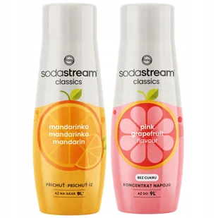 SODASTREAM Mandarynka + Grejpfrut Zestaw Syropów Sok do saturatora 2 szt. - Syropy i koncentraty owocowe - miniaturka - grafika 1