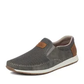 Półbuty męskie - Półbuty Rieker CEO-11954-45 Szary - miniaturka - grafika 1