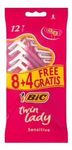 BiC Maszynka do golenia Twin Lady Sensitive 1 op.-12szt 8+4gr) - Maszynki do golenia i wkłady - miniaturka - grafika 1