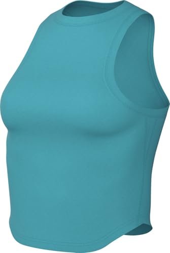 Nike One Fitted Dri-Fit Crop Tank top dla kobiet, Dusty Cactus/Black, FN2806-345, 2XS