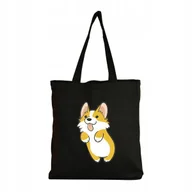 Torby i wózki na zakupy - Eko Torba na ramię Zakupy Shopper Torebka Bawełniana Eco Akita Shiba Pies 4 - miniaturka - grafika 1