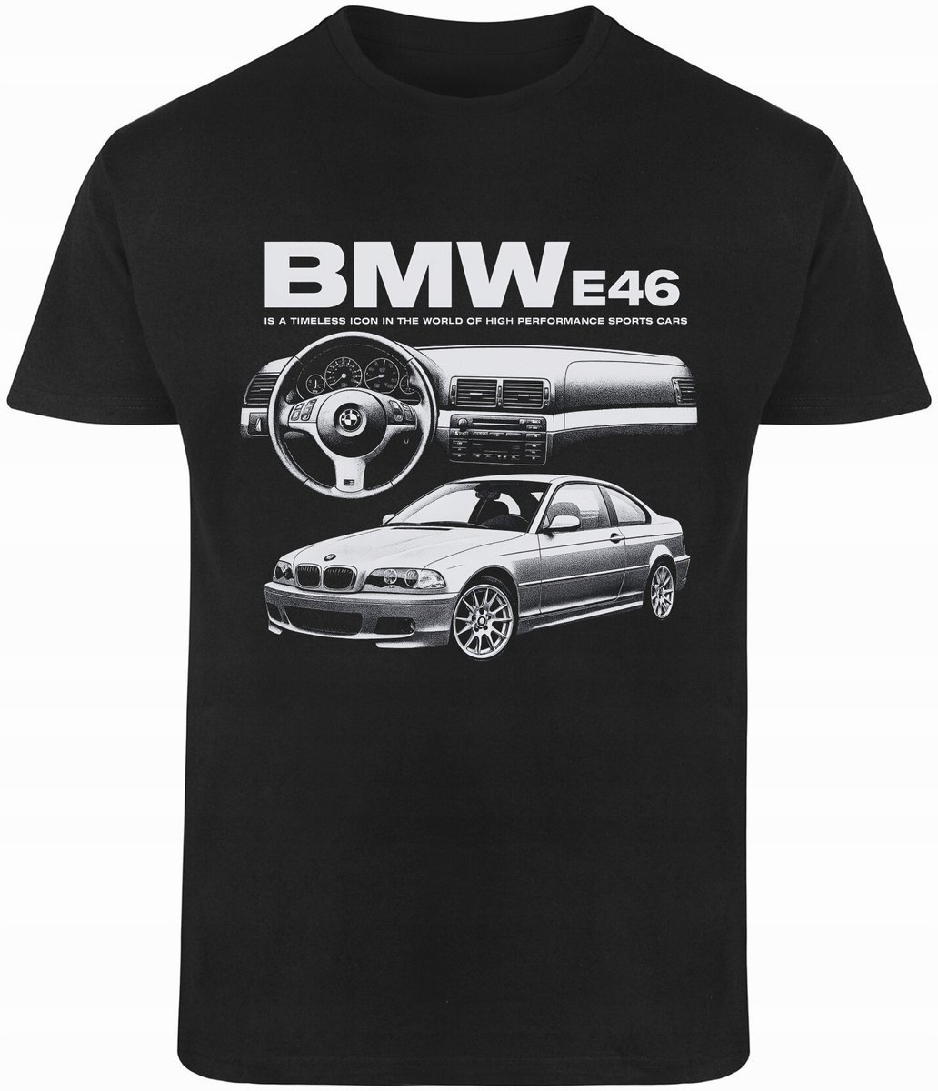 Tshirt BMW E46 seria 3 koszulka Dla fana Motoryzacji gruz Drift R-S A941