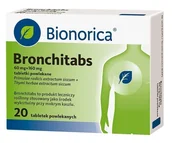 Przeziębienie i grypa - BIONORICA SE Bronchitabs leczenie mokrego kaszlu 20 tabletek - miniaturka - grafika 1