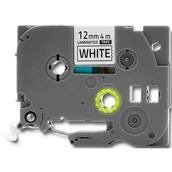 Etykiety do drukarek - Brother Qoltec Taśma Qoltec do TZe-231 | 12mm x 4m | Biała Czarny nadruk 50238 - miniaturka - grafika 1
