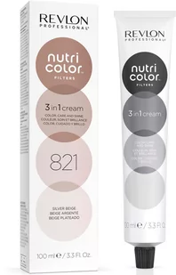 Revlon Nutri Color Filters Maska koloryzująca do włosów 821 Silver Beige - Farby do włosów i szampony koloryzujące - miniaturka - grafika 1