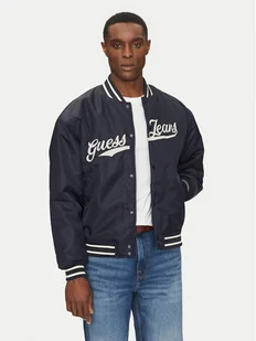 Guess Jeans Kurtka bomber M5RL54 WHAA2 Granatowy Regular Fit - Kurtki męskie - miniaturka - grafika 1