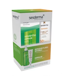 Sesderma zestaw (Repaskin Fluido Invisible Fotoprotector SPF50 50ml + Żel aloesowy 250ml) 1szt - Zestawy kosmetyków damskich - miniaturka - grafika 1