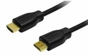 Kable - LogiLink ch0035 przewód HDMI High Speed   z Ethernet (V1.4), 2 X 19-pin male (złoto), czarna, polytasche czarny CH0076 - miniaturka - grafika 1