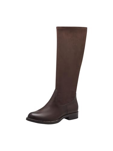 Tamaris Damskie Comfort Long Boot Flat 8-85502-43 modne kozaki, chestnut, 37 EU Weit