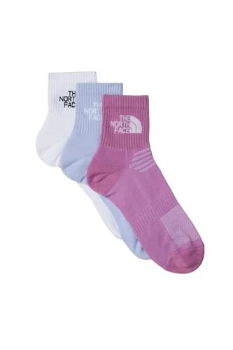 The North Face Uniseks Multi Sport Cush Quarter 3P Skarpety Tnf White/Purple Mint/V S