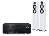 Zestawy stereo - Yamaha R-N2000A (czarny) + Carina FS247.4 (biały) - miniaturka - grafika 1