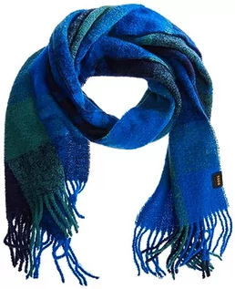 Apaszki i szaliki męskie - BOSS Męski szalik Narratore Scarf, Medium Blue429, jeden rozmiar - grafika 1