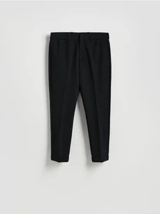 Reserved - Spodnie chino slim z kantem - czarny - Spodnie męskie - miniaturka - grafika 1
