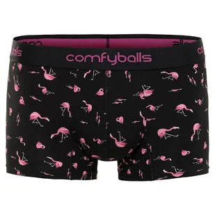 COMFYBALLS Bokserki REGULAR COTTON black flamingo - Majtki męskie - miniaturka - grafika 1