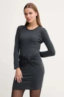 Sukienki - Pepe Jeans sukienka kolor szary mini dopasowana PL9537725 - miniaturka - grafika 1