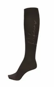 Skarpetki jeździeckie - Pikeur Podkolanówki jeździeckie STRASS - dark coffee - miniaturka - grafika 1
