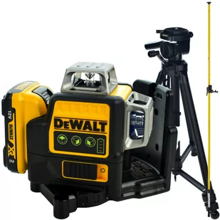 Laser płaszczyznowy DCE089D1G DEWALT + Tyczka 3,3m LP-33 + Statyw 1.4m - Poziomice laserowe - miniaturka - grafika 1