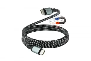 Alcasa 2060-MT010SW kabel USB USB 2.0 USB C Czarny, Biały - Kable USB - miniaturka - grafika 1