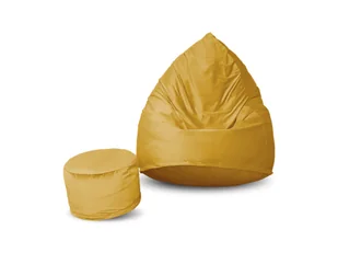 Pufa welur sako XXXXL worek + gratis złota - Pufy i podnóżki - miniaturka - grafika 1