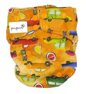 Pieluszka z kieszonką OS dwurzędowa AUTA - Pieluchy - miniaturka - grafika 1