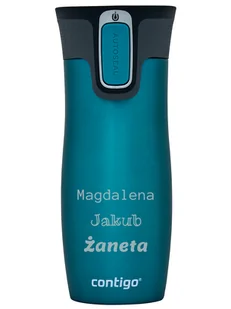 Kubek termiczny z grawerem Contigo West Loop 2.0 470 ml - Turkusowy - Kubki termiczne - miniaturka - grafika 1