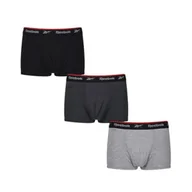 Majtki męskie - Bielizna męska Reebok C82602 SPORTS TRUNK REDGRAVE Szara - miniaturka - grafika 1