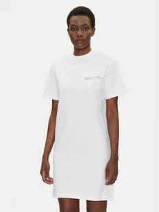 KARL LAGERFELD Sukienka codzienna A2W13036 Biały Regular Fit - Sukienki - miniaturka - grafika 1