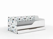 Łóżeczka i kojce - Łóżko dziecięce LILU 160x80 KOSMOS-komplet - miniaturka - grafika 1