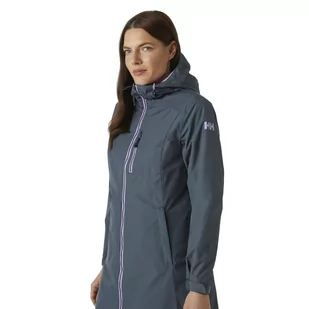 Damska kurtka przeciwdeszcowa Helly Hansen Long Belfast Winter Jacket alpine frost - XS - Kurtki damskie - miniaturka - grafika 1