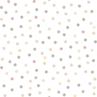 Tapety - Noordwand Tapeta Mondo baby Confetti Dots, różowo-biało-brązowa - miniaturka - grafika 1