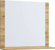Lustra - VCB10 Mini szafka łazienkowa z lustrem , lustro łazienkowe z 1 półkąReplika miodowy dąb - miniaturka - grafika 1