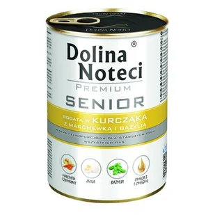 Dolina Noteci Premium Senior Bogata W Kurczaka Z Marchewką I Bazylią 400g - Mokra karma dla psów - miniaturka - grafika 1