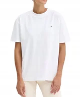 Koszulki i topy damskie - CALVIN KLEIN JEANS BIAŁY T SHIRT Z LOGO Z OKRĄGŁYM DEKOLTEM L I1D - miniaturka - grafika 1