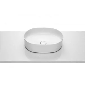 Roca A327520S00 INSPIRA ROUND UMYWALKA 500X370 OCT FINECERAMIC $583 Supraglaze$584 - Umywalki - miniaturka - grafika 1