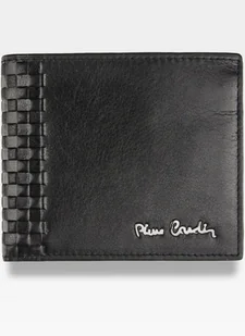 Pierre Cardin, Portfel skórzany męski, Tilak39 8824, czarny, ochrona RFID, mały - Portfele - miniaturka - grafika 1