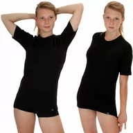 Koszulki sportowe damskie - COOL T-shirt z krótkim rękawem - damski .M .czarny - miniaturka - grafika 1