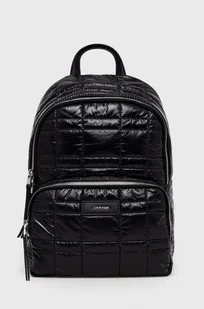 Calvin Klein plecak damski kolor czarny mały gładki - Plecaki - miniaturka - grafika 1
