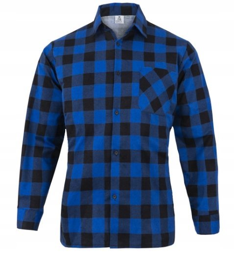 POLSKA KOSZULA FLANELOWA W KRATĘ BAWEŁNIANA 3XL