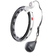 Pozostały sprzęt i akcesoria do ćwiczeń - Hula hop HMS HHM15 Czarno-biały - miniaturka - grafika 1