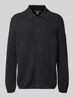 Swetry męskie - Kurtka z dzianiny o kroju regular fit z czystej bawełny z czystej bawełny – Marc O'Polo × DFB Travel Collection - miniaturka - grafika 1