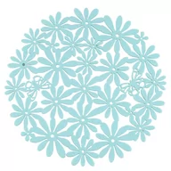 Obrusy i serwetki - Altom, Mata filcowa okrągła kwiatowa, Miętowy, 30 cm - miniaturka - grafika 1