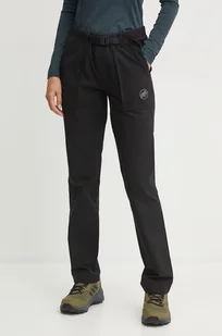 Mammut spodnie Mountain Tough damskie kolor czarny proste medium waist 1022.02430 - Spodnie damskie - miniaturka - grafika 1
