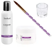 Manicure tytanowy - Zestaw startowy akrylowy akryl PINK 15 ml + liquid 100 ml - miniaturka - grafika 1