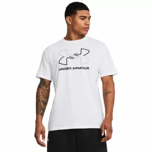 Męski t-shirt z nadrukiem Under Armour UA Foundation Short Sleeve - biały - UNDER ARMOUR - Koszulki sportowe męskie - miniaturka - grafika 1
