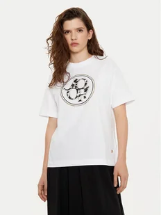 JOOP! T-Shirt 30034669 Biały Regular Fit - Koszulki i topy damskie - miniaturka - grafika 1