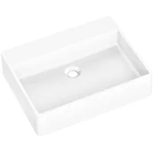 Umywalki - Axis Umywalka SILBA 55 nablatowa granitowa biała - miniaturka - grafika 1