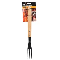 Akcesoria do grilla - BBQ - widelec niezbędny do grillowania długi z drewnianą rączką 41 cm - miniaturka - grafika 1