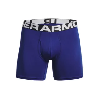 Majtki męskie - Męskie Bokserki UNDER ARMOUR UA CHARGED COTTON 6IN 3 PACK 1363617-456 – Niebieski - grafika 1