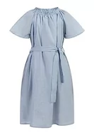 Sukienki - Scabbo Dziewczęca (Kids) dziewczęca sukienka letnia 82933817, jasnoniebieska, cienkie paski, 128, Jasnoniebieskie, cienkie paski, 128 cm - miniaturka - grafika 1